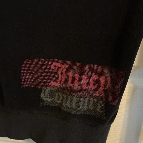 Juicy Couture Black Hoodie with Pink Logo - Picture 4 of 6